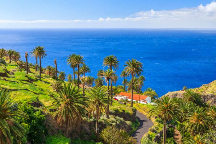 The coast of La Gomera