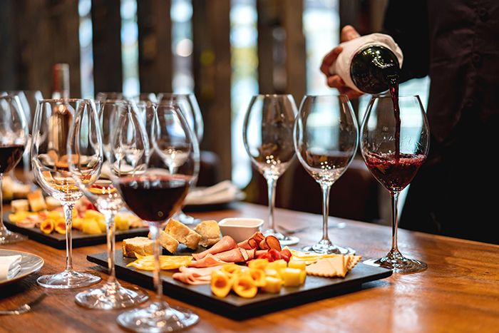 Wine tasting session