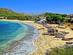 Colourful boats on Tarrafal beach on Santiago island in Cape Verde