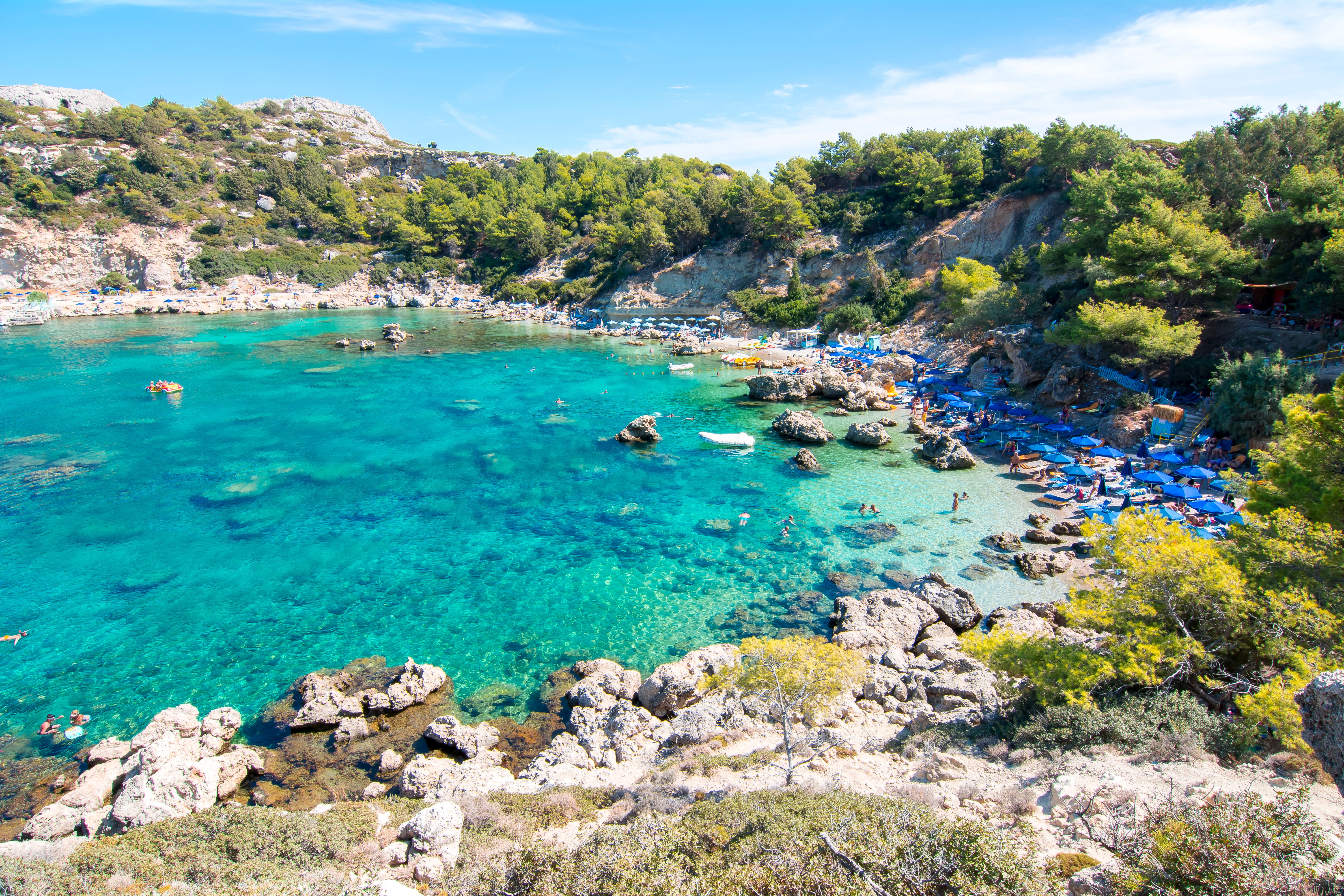 Anthony Quinn Bay on Rhodes island, Greece