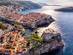 Aerial view of Saint Lawrence Fortress and Dubrovnik old town