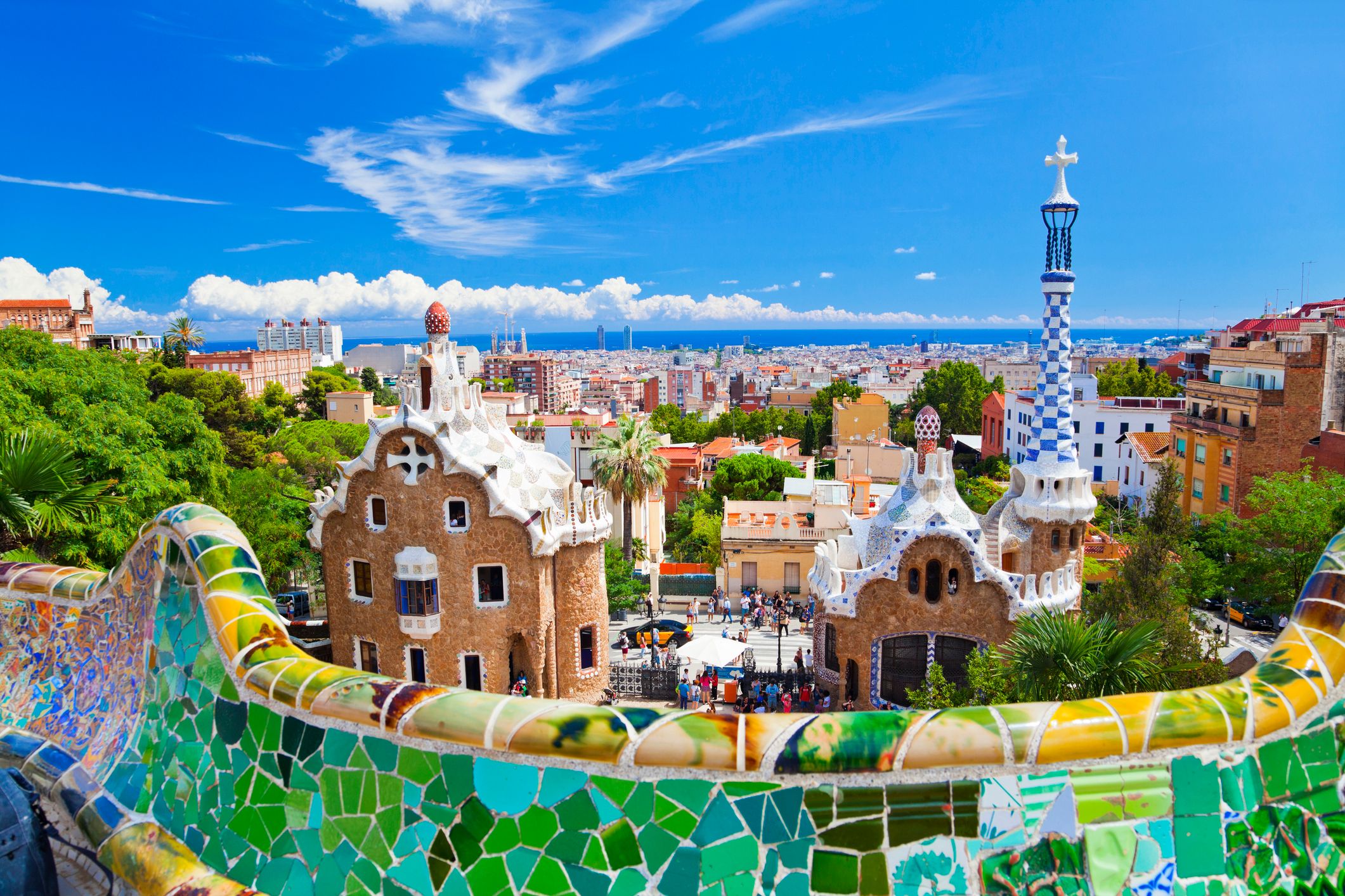 View over Barcelona from Parc Guell