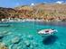 A clear water bay in Loutro town on Crete island, Greece