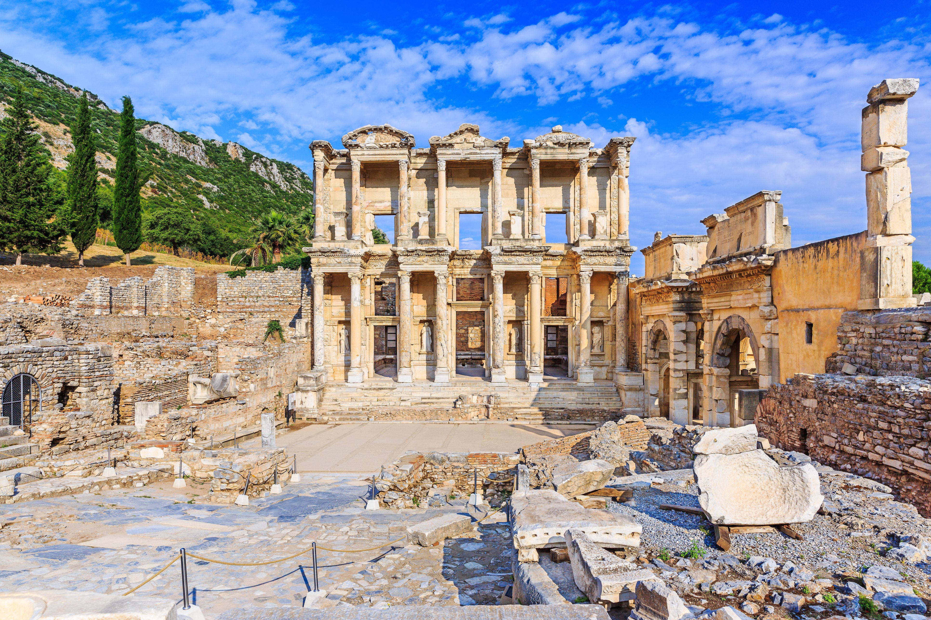 The Library of Celsus in Ephesus Ancient city near Izmir in Turkey
