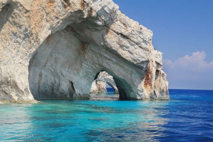 Blue Caves in Zante