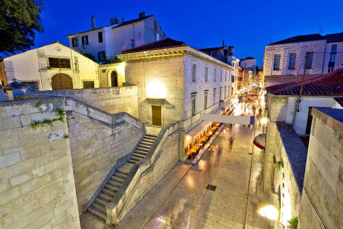Zadar old town street, Croatia