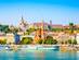 Budapest city skyline and Danube river in Hungary