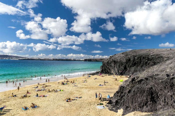 Papagoya beach near Playa Blanca, Lanzarote