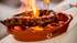 Portugese flaming chorizo