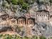A view of the Lycian Rock Tombs in Dalyan, Turkey