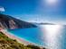 Scenic view of Myrtos beach on the Greek island of Kefalonia