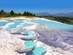 A view of Pamukkale hot springs in Turkey