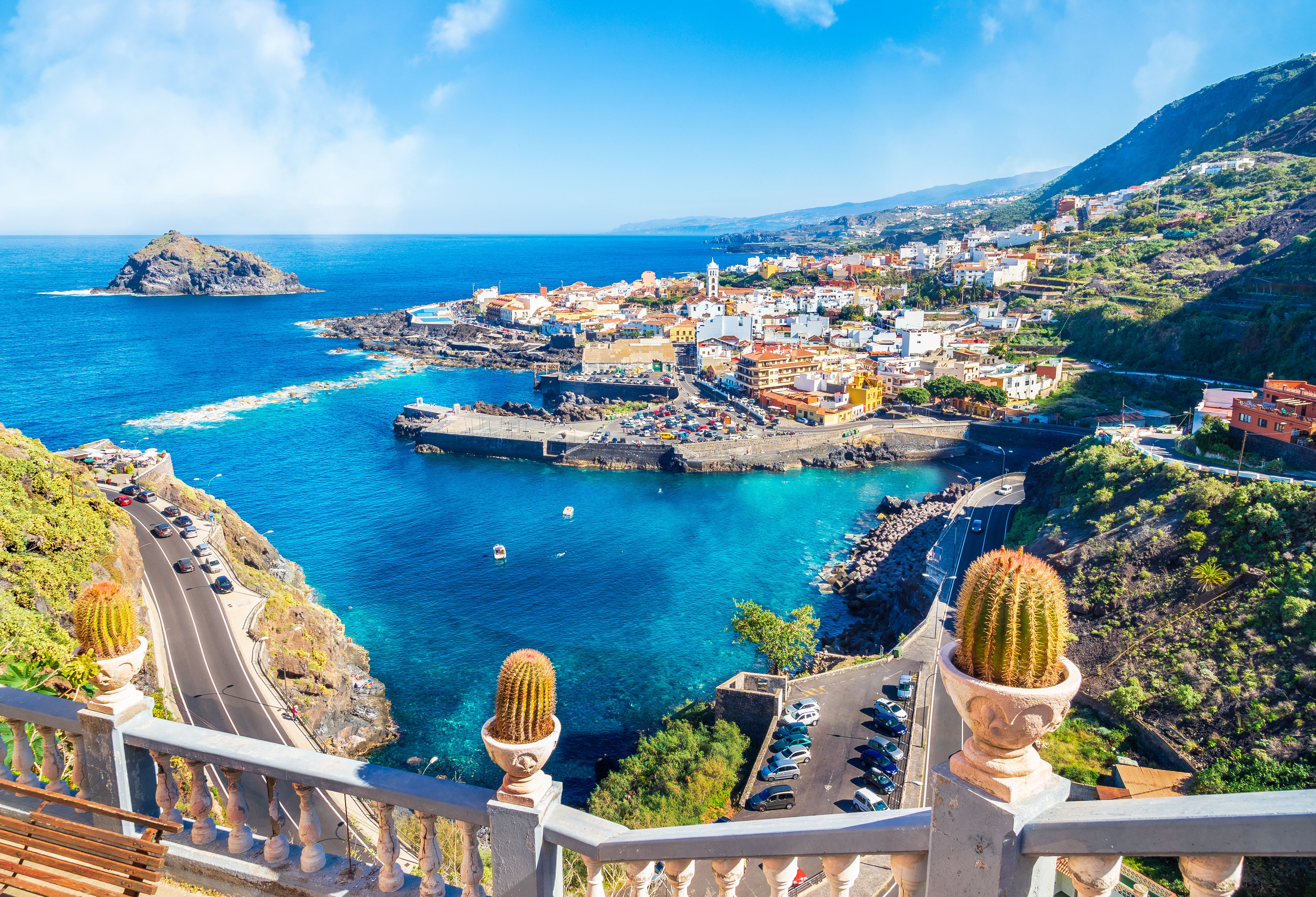 View over Garachico town in Tenerife, Canary Islands