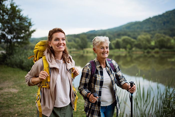 Ladies on a country walk