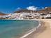 A view across the beach of Cabo de Gata town in Costa Almeria, Spain