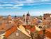 View over Dubrovnik Old Town rooftops on a beautiful summer day, Croatia