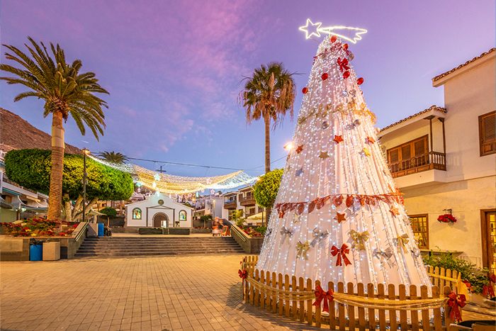 Christmas market in Puerto de Santiago city, Tenerife