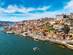 Panoramic aerial view of Porto on a beautiful summer day, Portugal