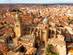 Aerial view over the city of Salamanca in Spain with impressive gothic cathedral