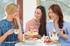 Ladies having afternoon tea