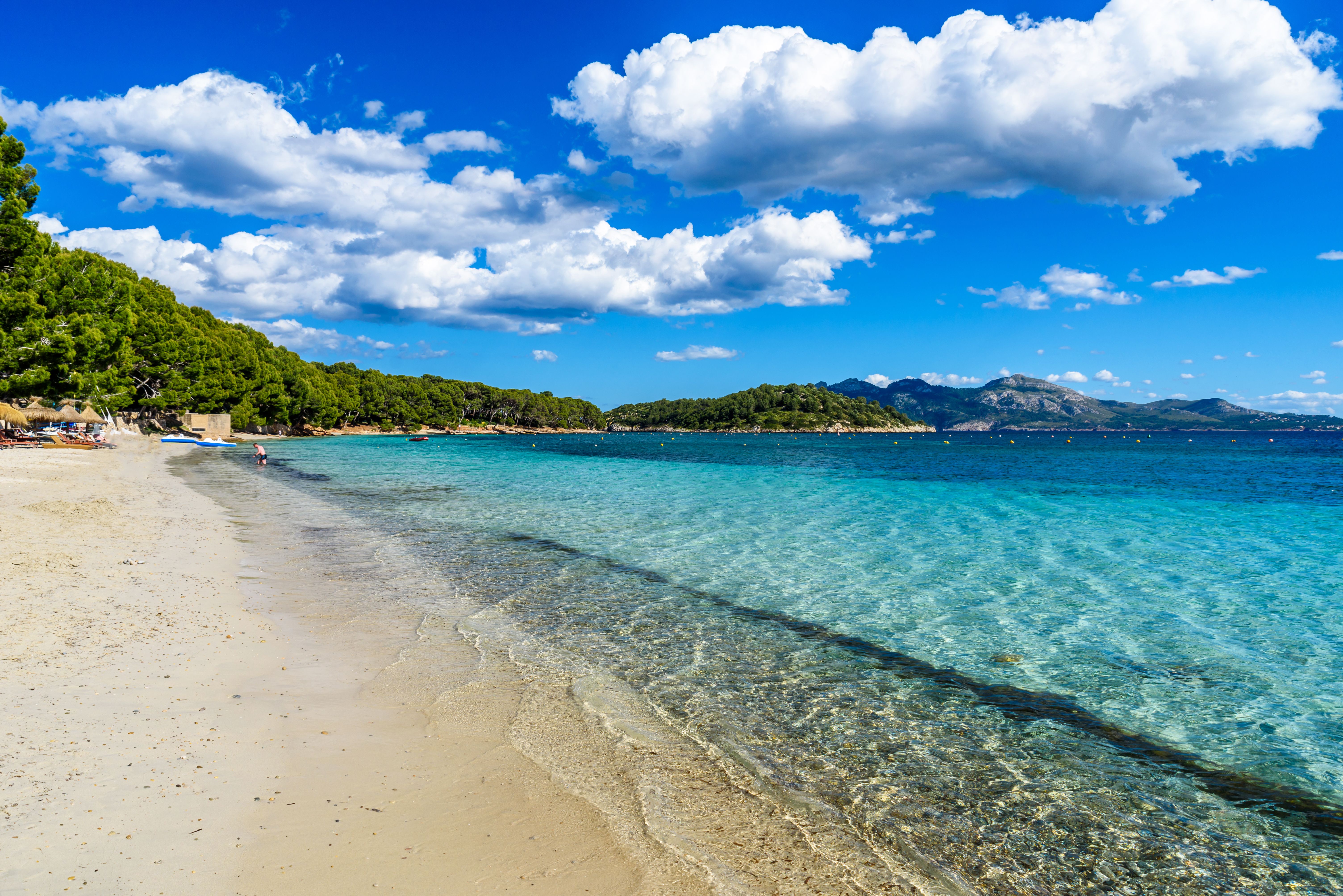 A view of Formentor beach in Majorca