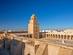 Panoramic view of the Great Mosque and Medina in the city of Kairouan in Tunisia