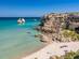 A view of Torre dell'Orso beach in Melendugno town, Puglia, Italy