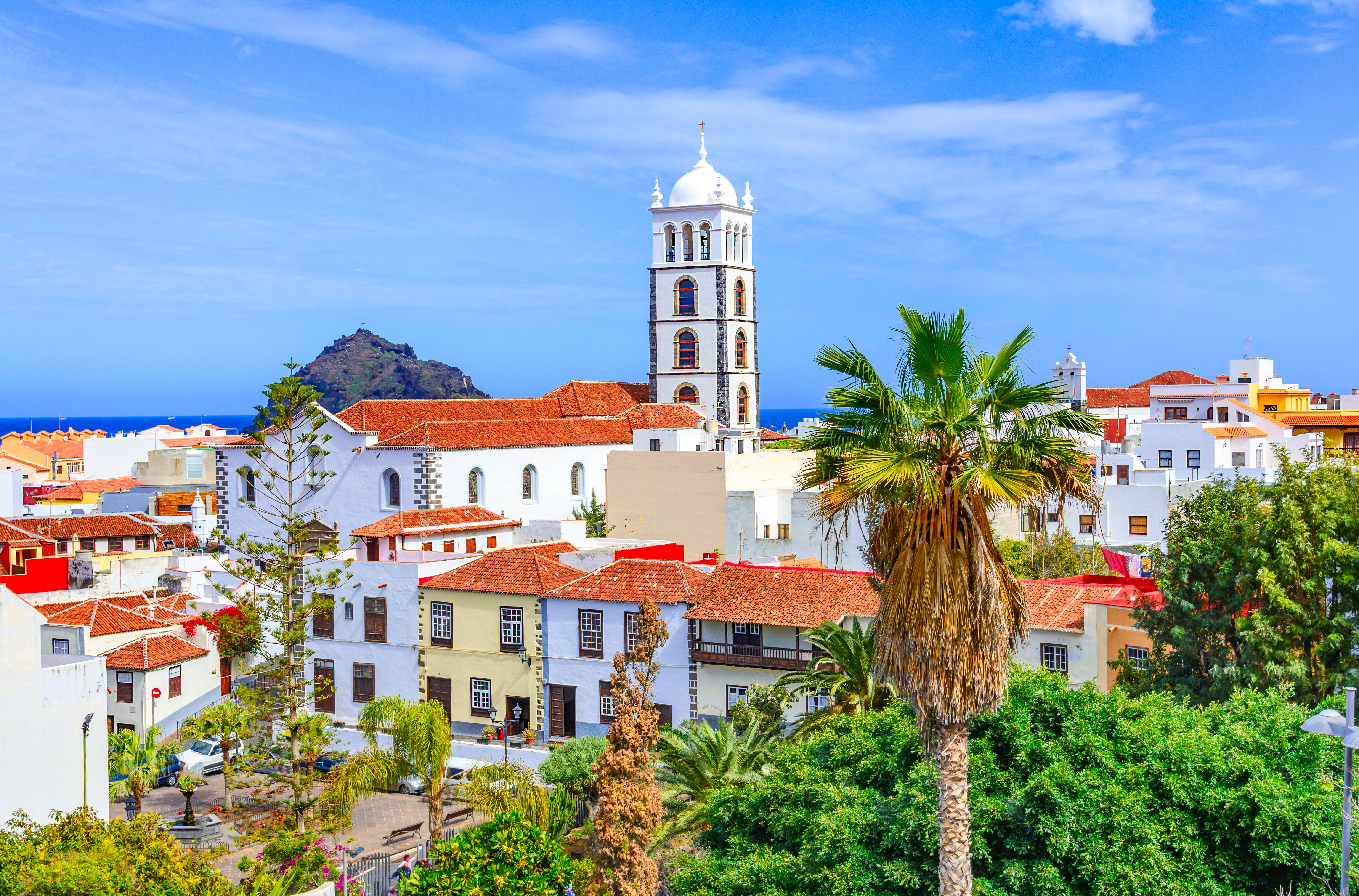A rooftop view of Garachico town in Tenerife