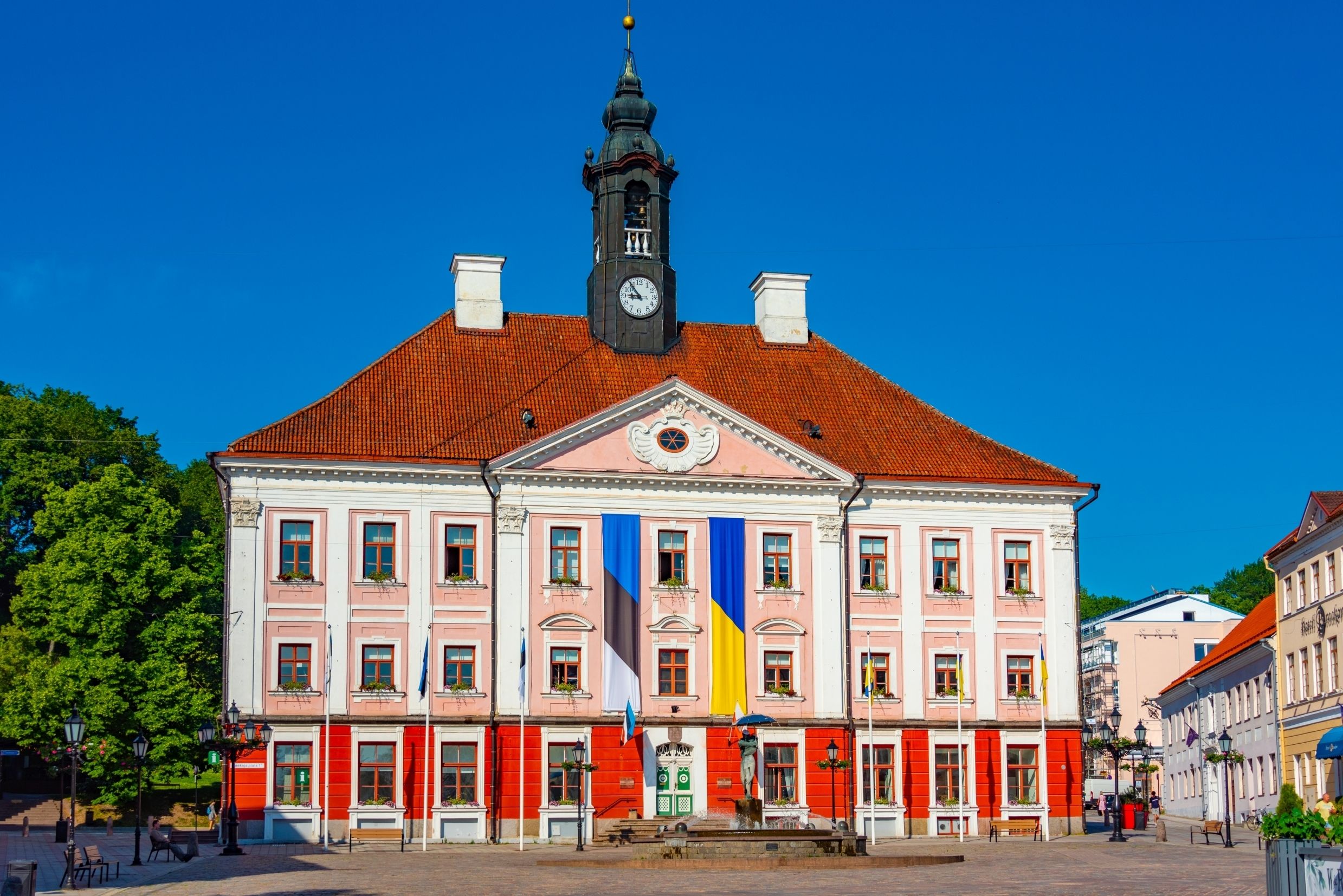The town hall in Tartu, Estonia