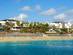 A view of Playa Blanca resort and beach in Lanzarote