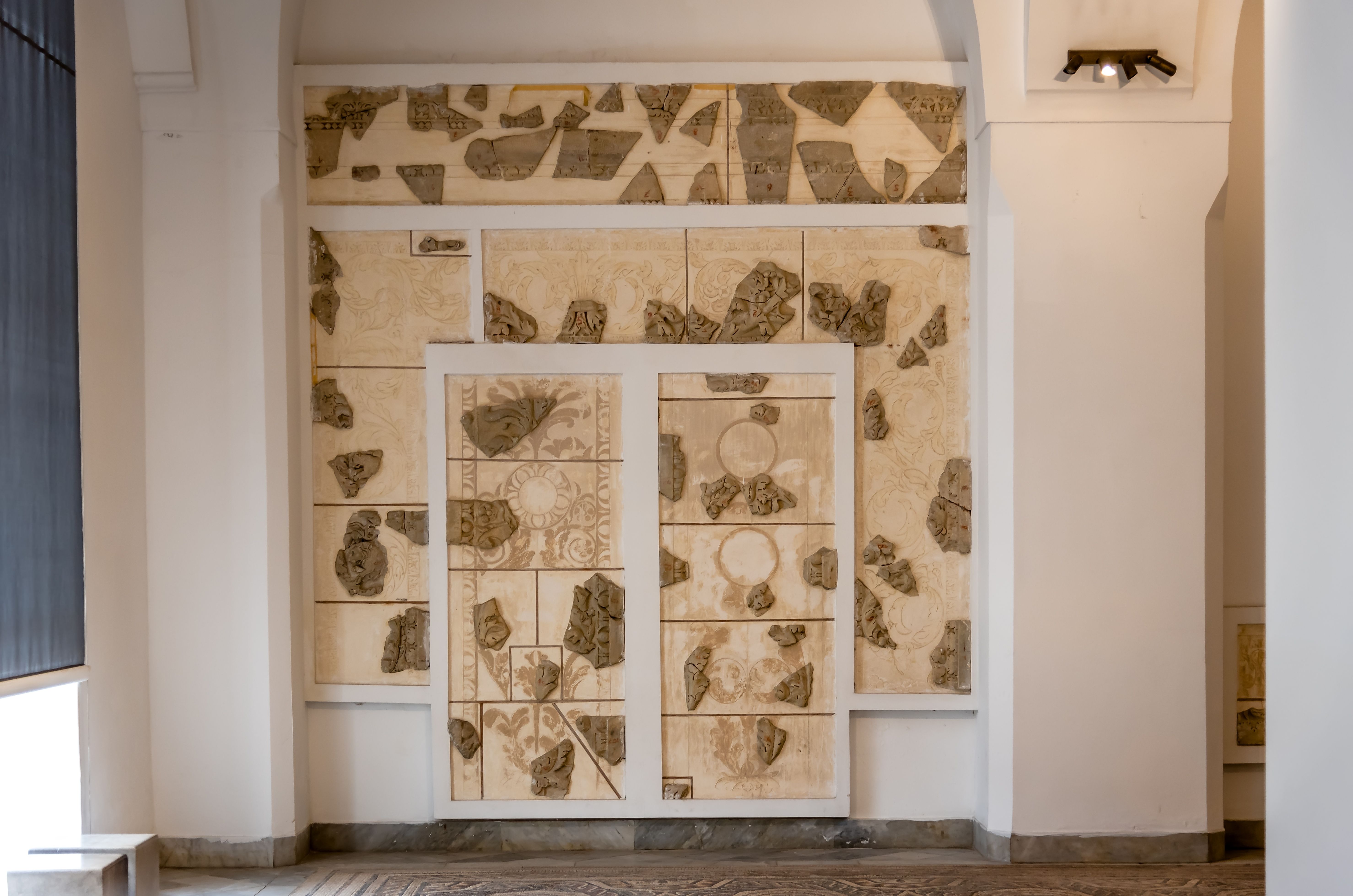 Mosaic exhibit displayed in the National Bardo Museum in Tunis, Tunisia