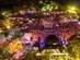 A bird's-eye view of The Saint Lucia Jazz and Arts Festival at night