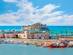 A view of Pigeon Island and harbour in Kusadasi, Turkey