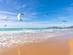 A view of Tarifa beach in Cadiz with kite surfers