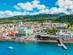 A view of the colourful Port of Roseau in Dominica, the Caribbean