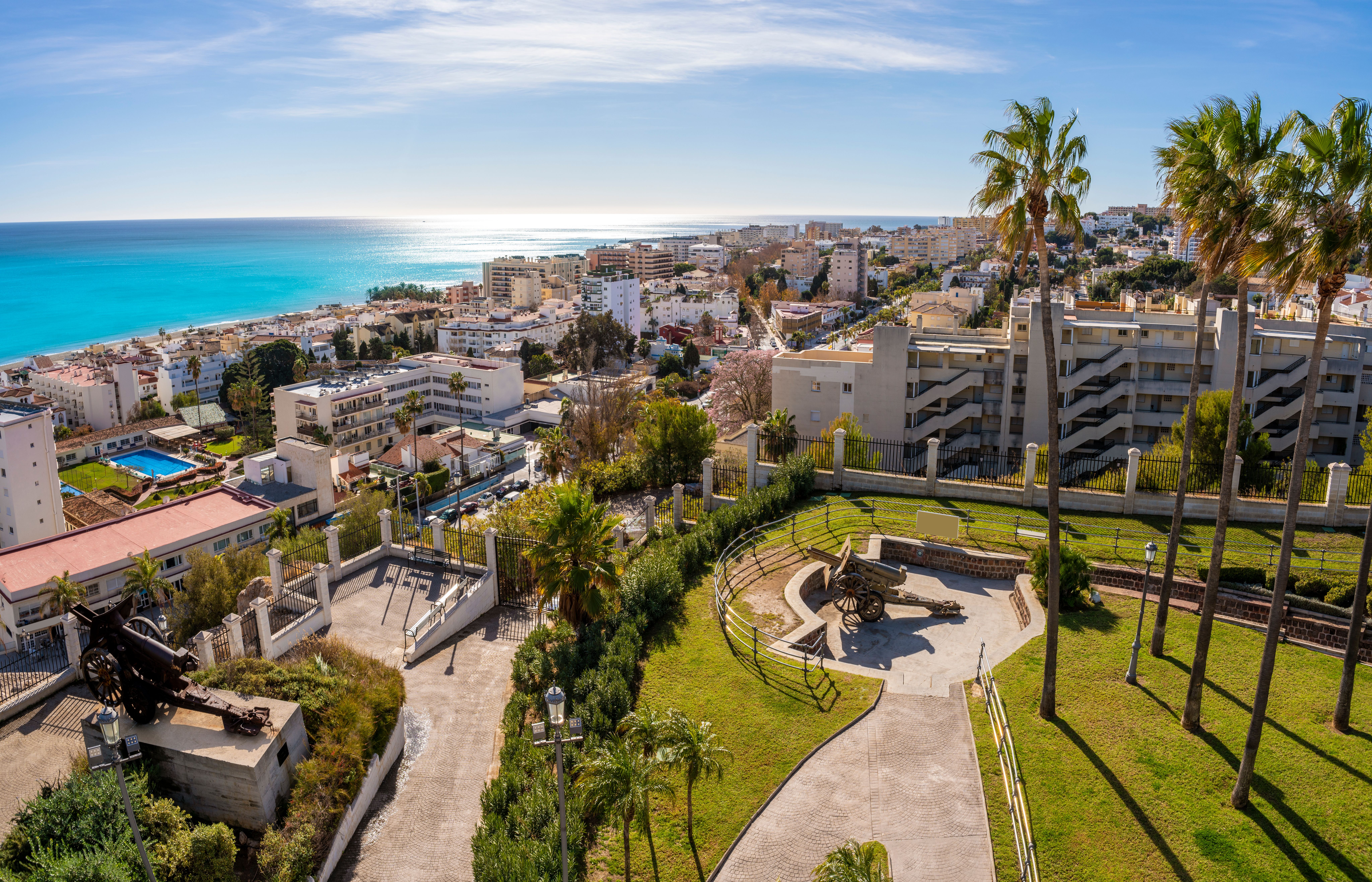 An aerial view of Torremolinos resort in the Costa del Sol, Spain