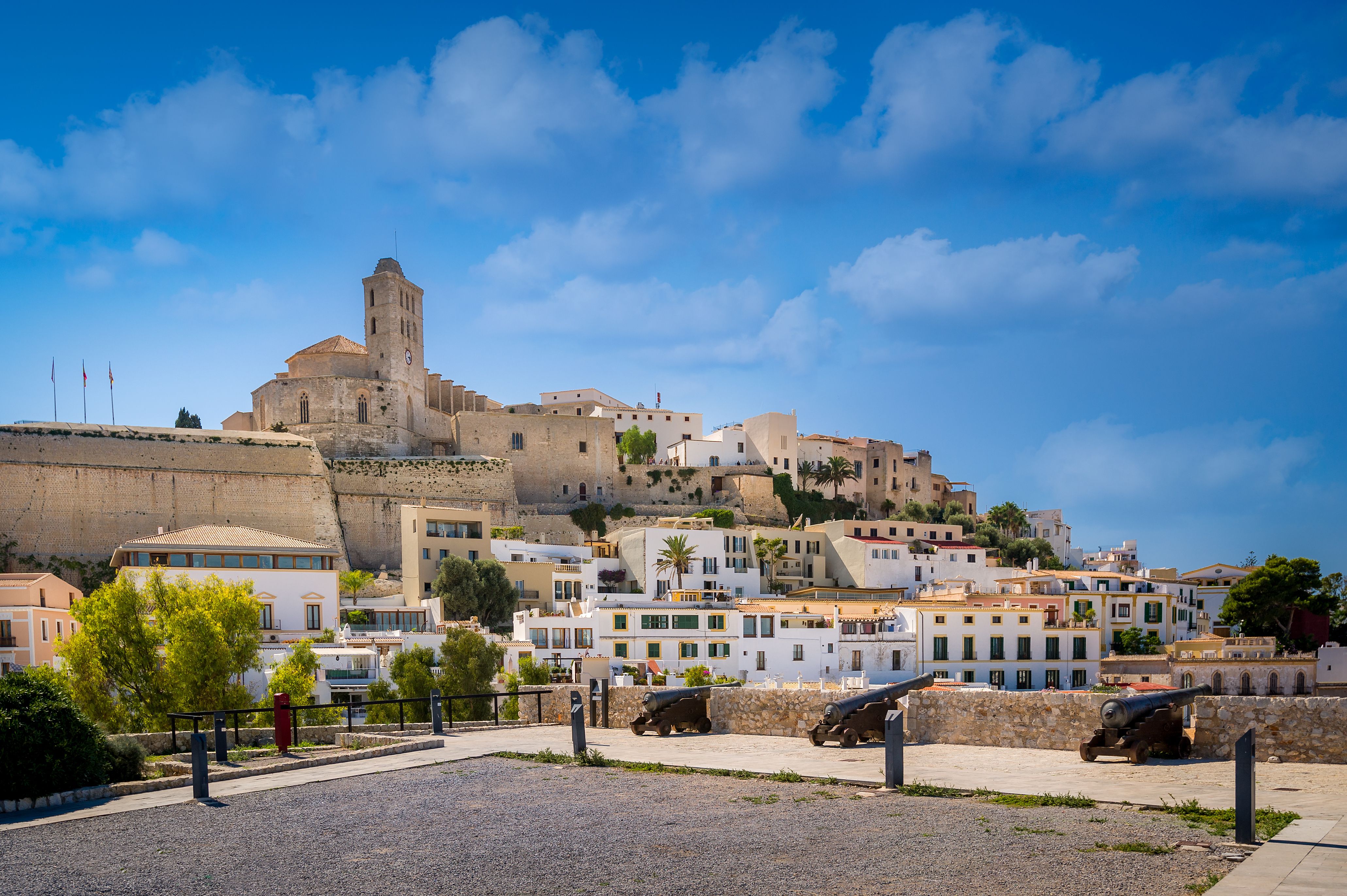 A view of Ibiza Old Town (Dalt Vila)