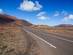 Empty mountain road in Lanzarote, Canary Islands