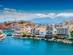 A view of Agios Nikolaos resort in Crete, Greece