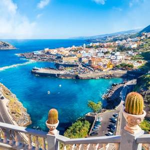 Landscape view of Garachico town in Tenerife, Canary Islands, Spain