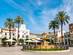 Town square and fountain in Merida, Spain