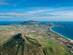An aerial view of Porto Santo Island in Madeira, Portugal