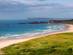 Panoramic view of White Park Bay in County Antrim, Northern Ireland