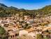 An aerial view of Esporles town in Majorca