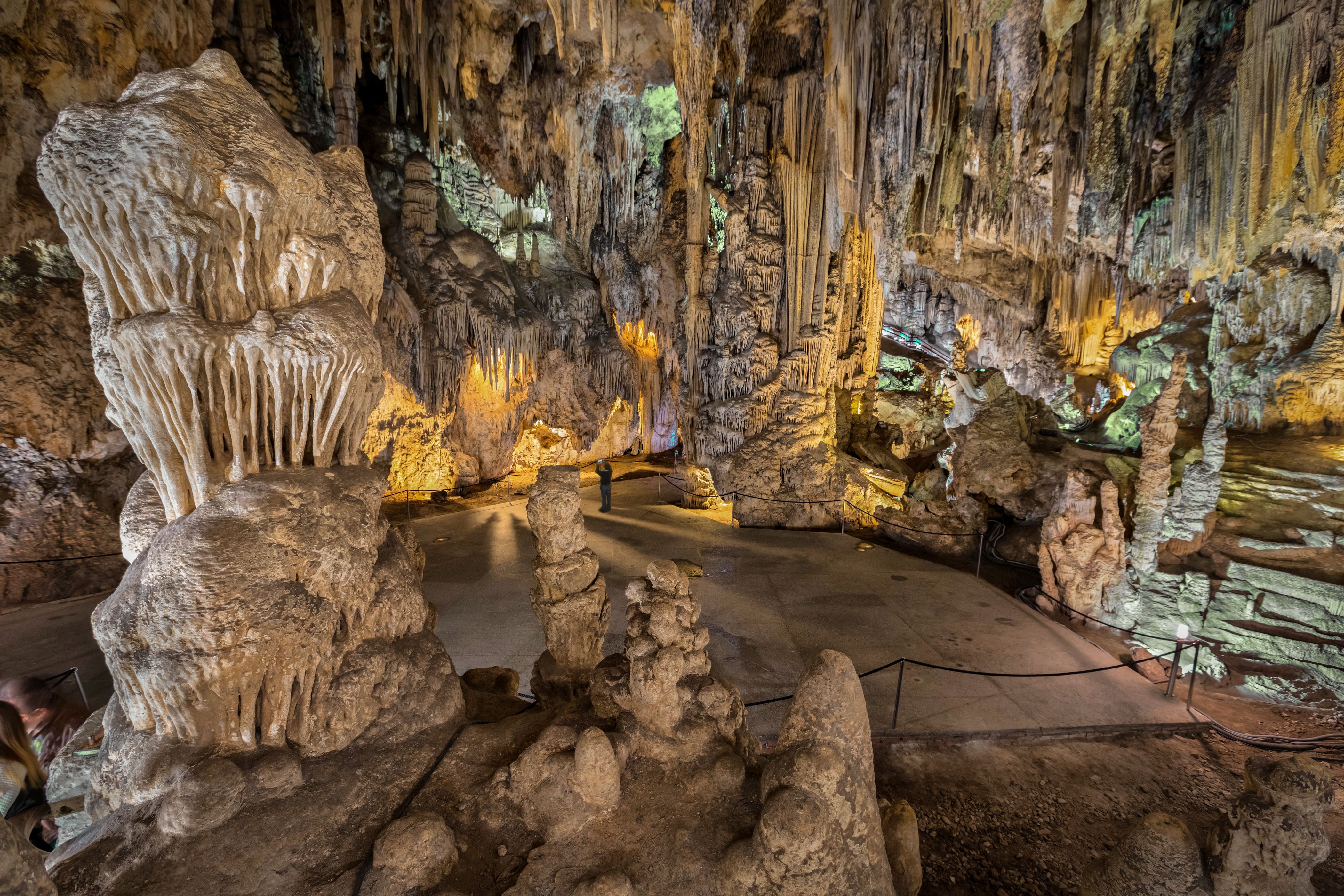 A guided walkway through the Caves of Nerja (Cuevas de Nerja)