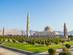 View of the Sultan Qaboos Grand Mosque in Muscat, Oman