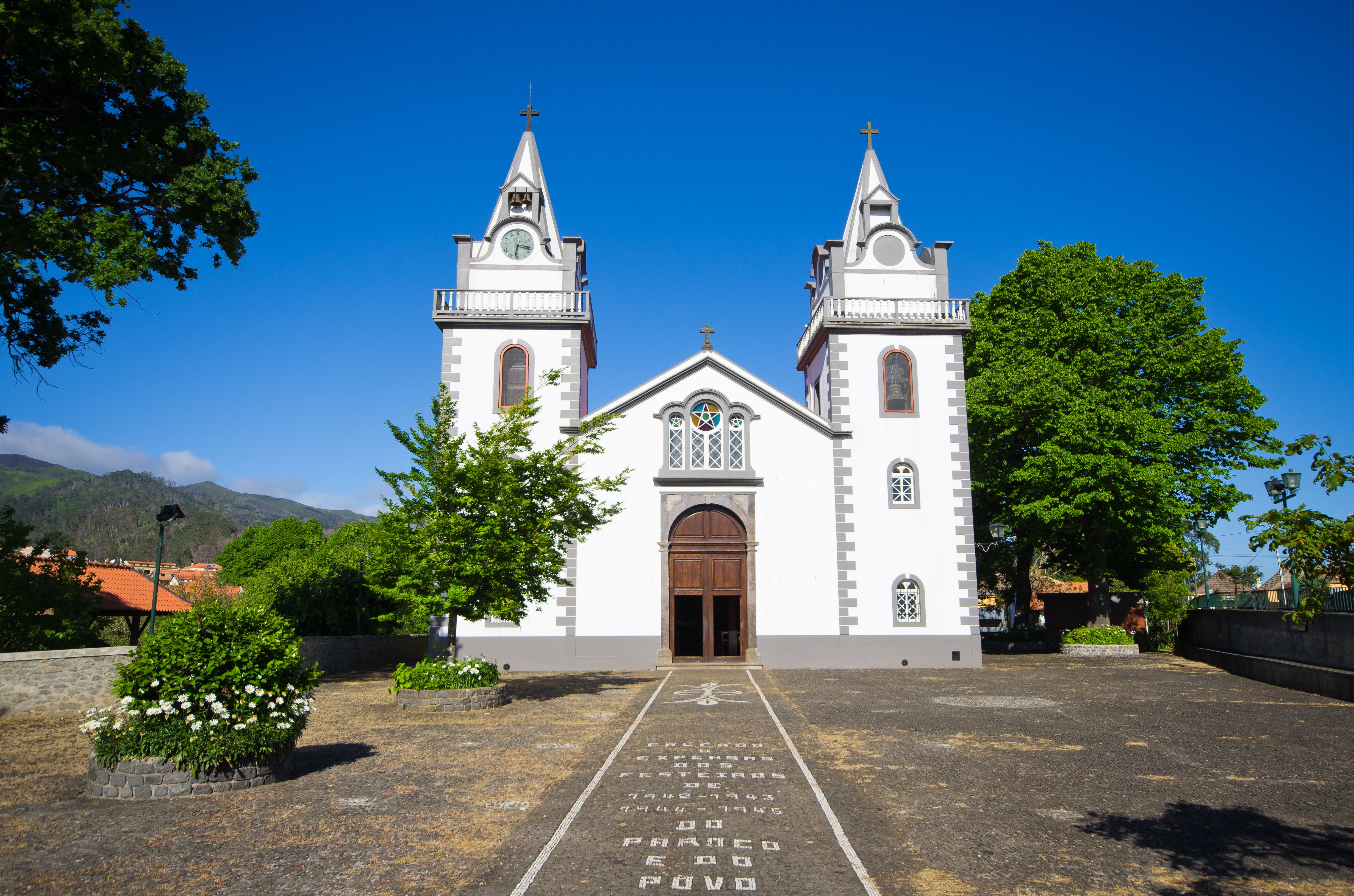 A church in the village of Prazeres in Madeira