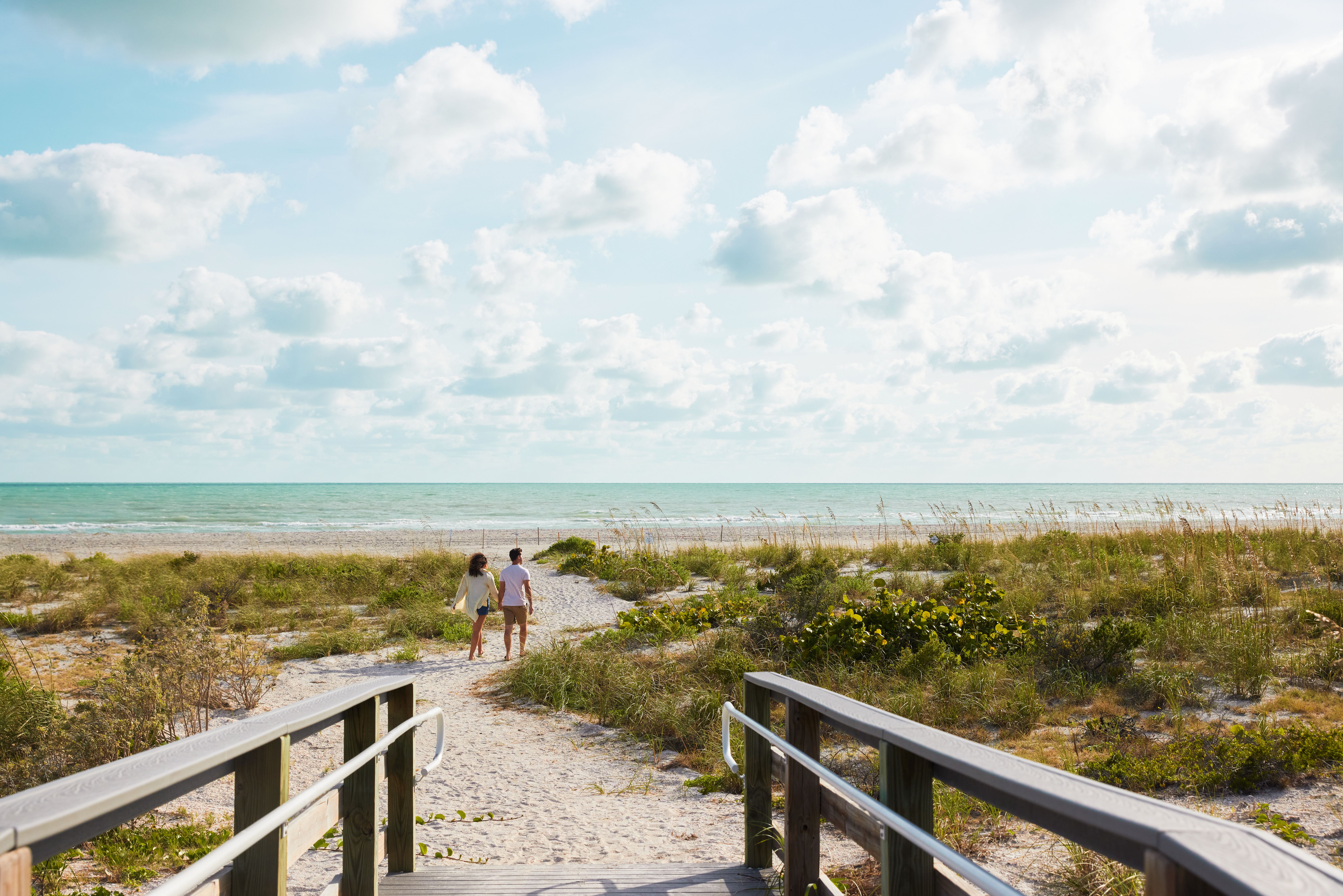 A view of Bowmans Beach in Fort Myers, Florida