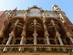 A close up on the intricately designed facade of the Palau de la Música Catalana in Barcelona