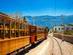 A view of the vintage old train in Soller, Majorca